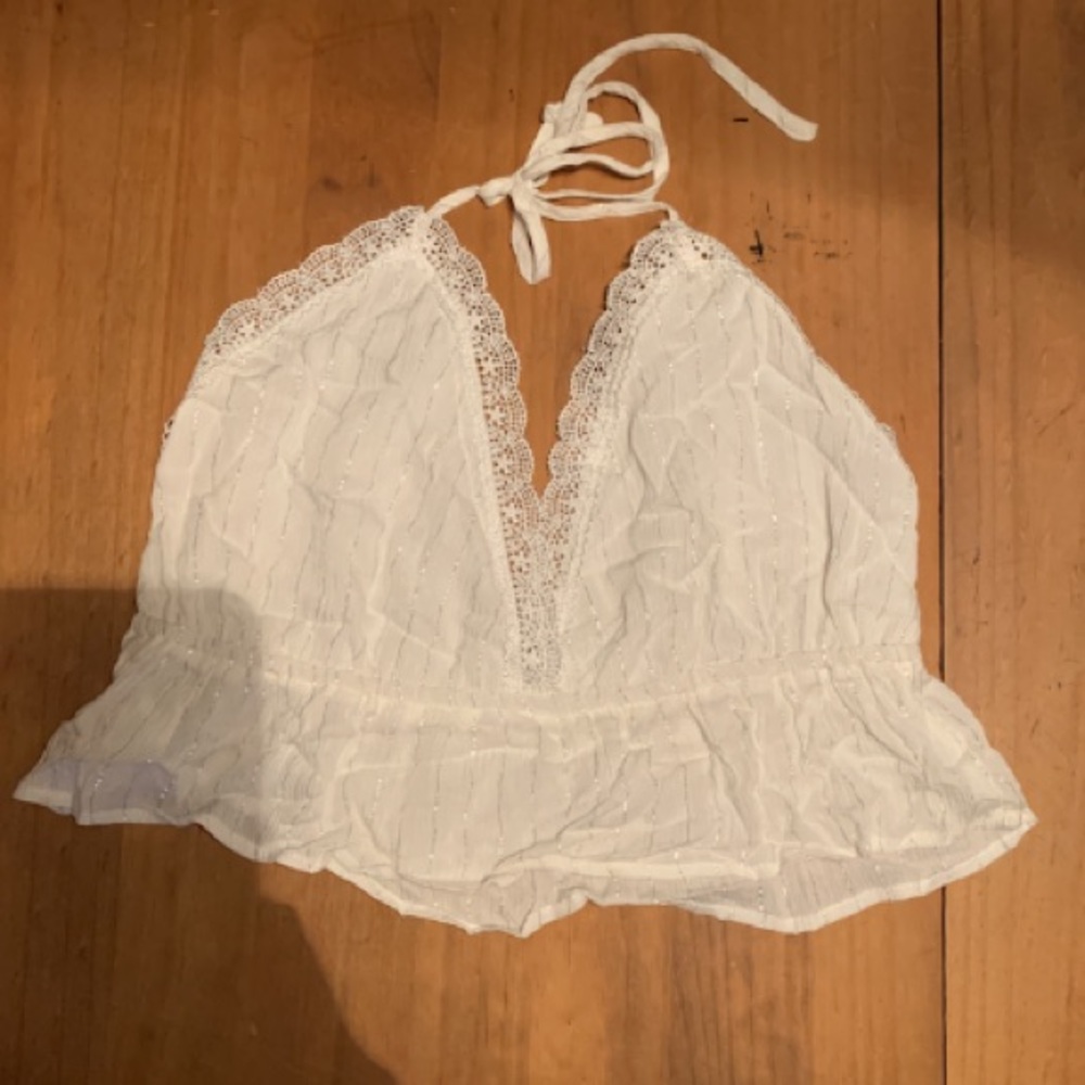 Halter Open Back Crop Top